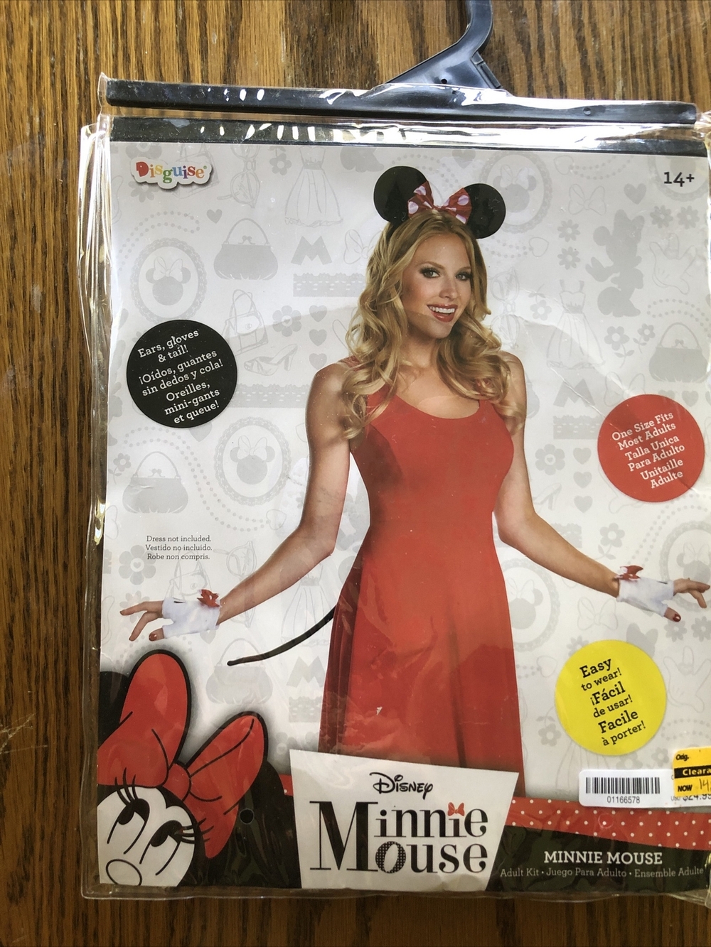 Adult Mini Mouse Costume One Size Fits Most Disney Halloween Costume - Picture 3 of 5